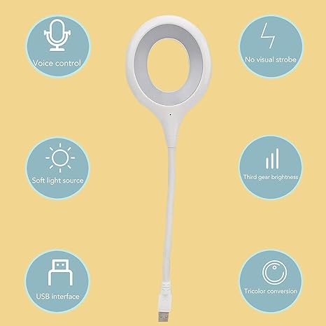 USB Voice Control Reading Lamp